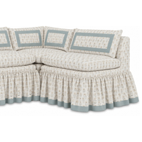 Custom Slipcovered Dining Banquette