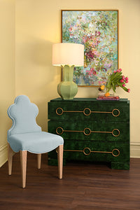 Emerald Burl Wood Chest