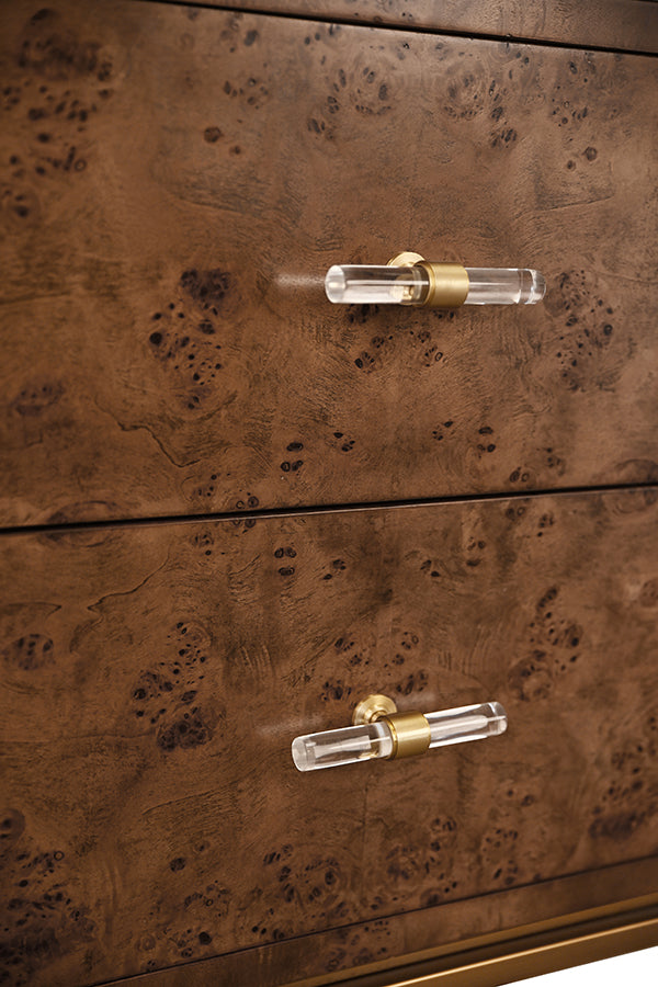 Dark Burl Wood 24" Bathroom Vanity