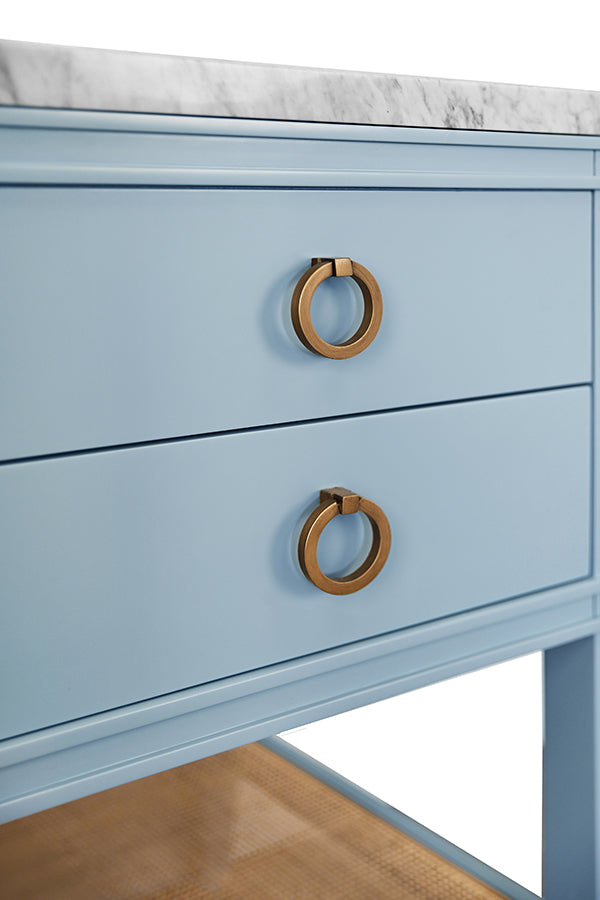 Blue Lacquer Bath Vanity