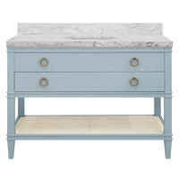 Blue Lacquer 48" Bath Vanity