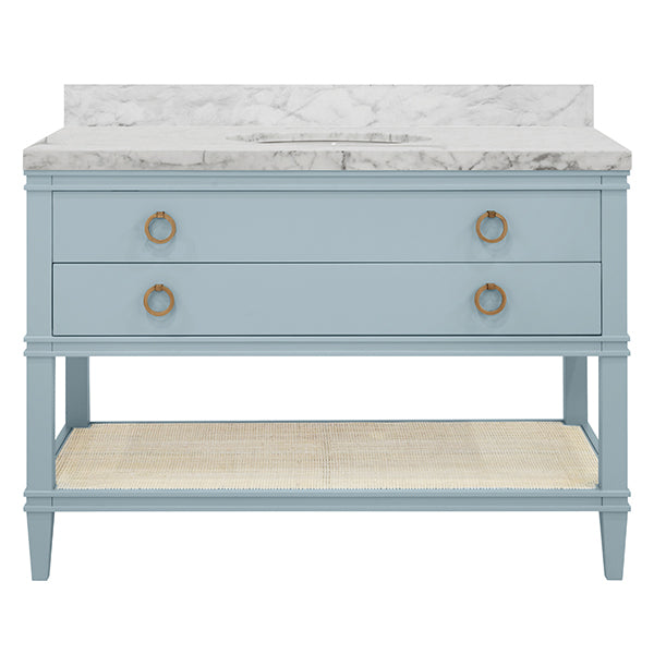 Blue Lacquer 48" Bath Vanity