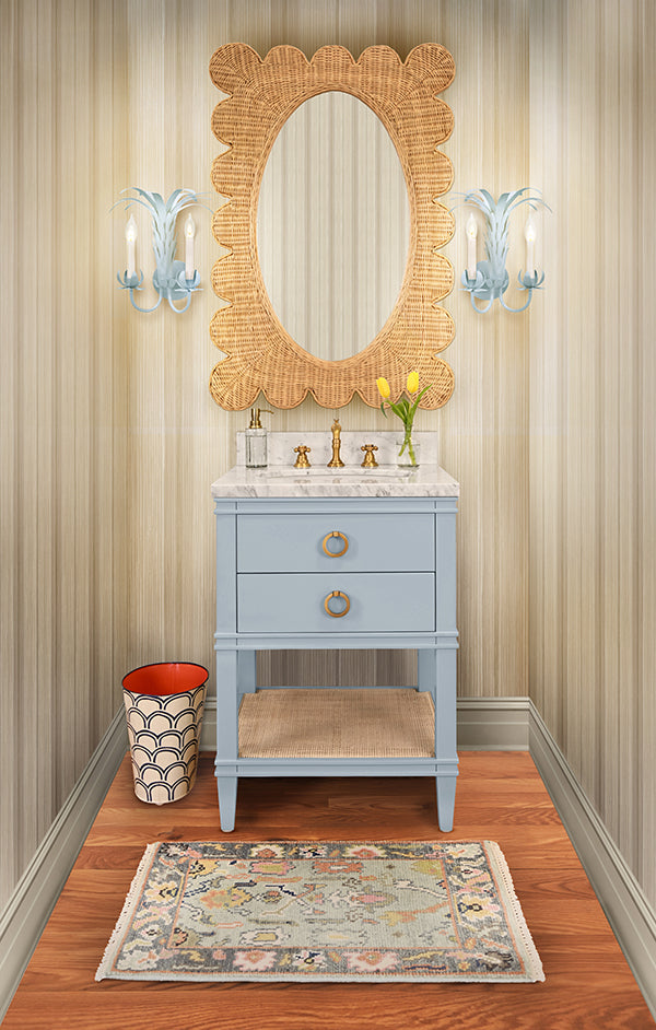 Blue Lacquer Bath Vanity