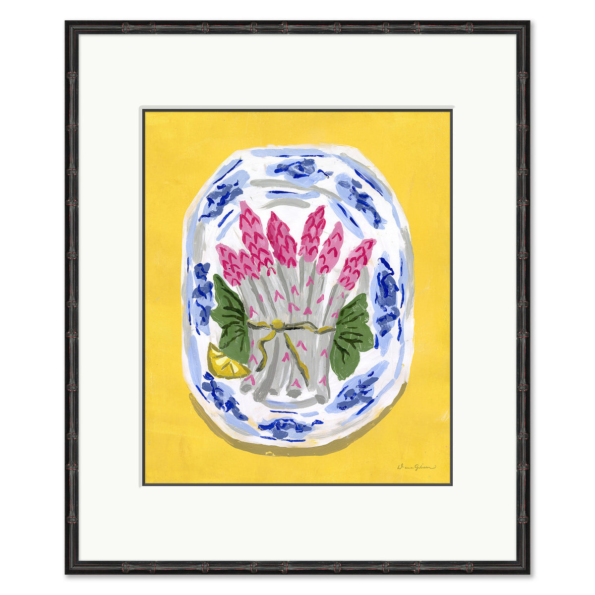 Pink Asparagus on Delft