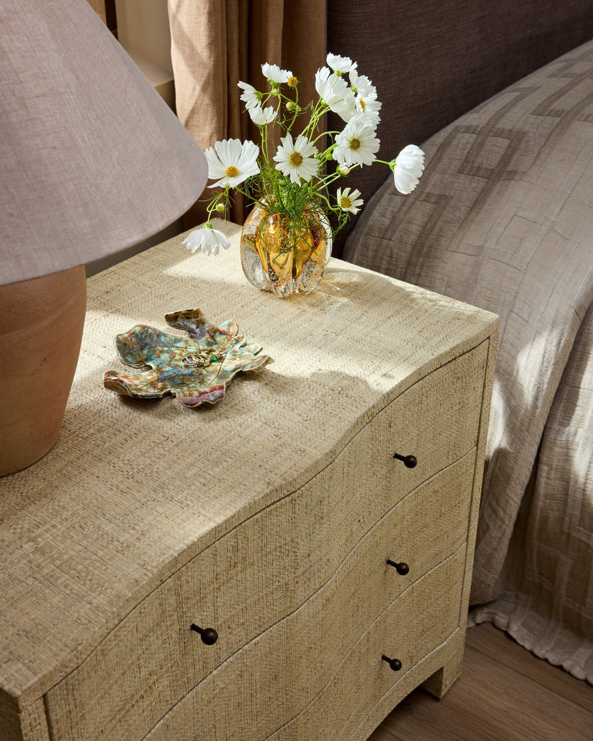 Raffia Nightstand