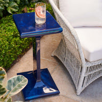 Cobalt Resin Outdoor Side Table