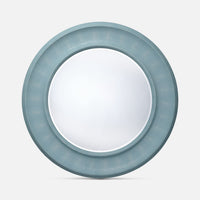 Powder Blue Faux Shagreen Mirror