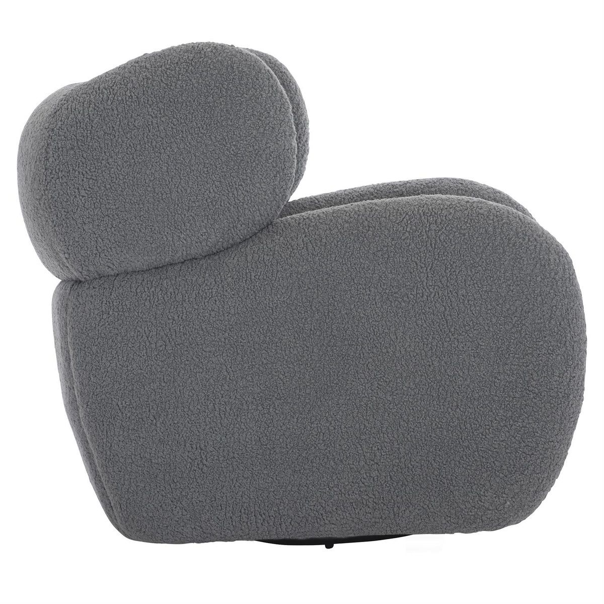 Charcoal Fabric Swivel Chair