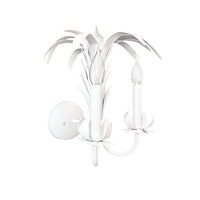 White Palm Sconce