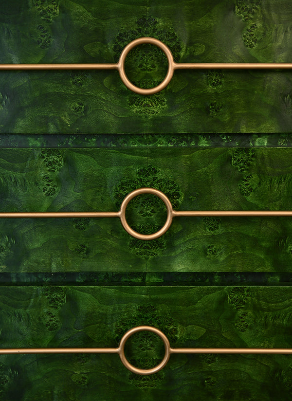 Emerald Burl Wood Chest