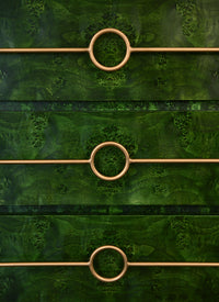 Emerald Burl Wood Chest