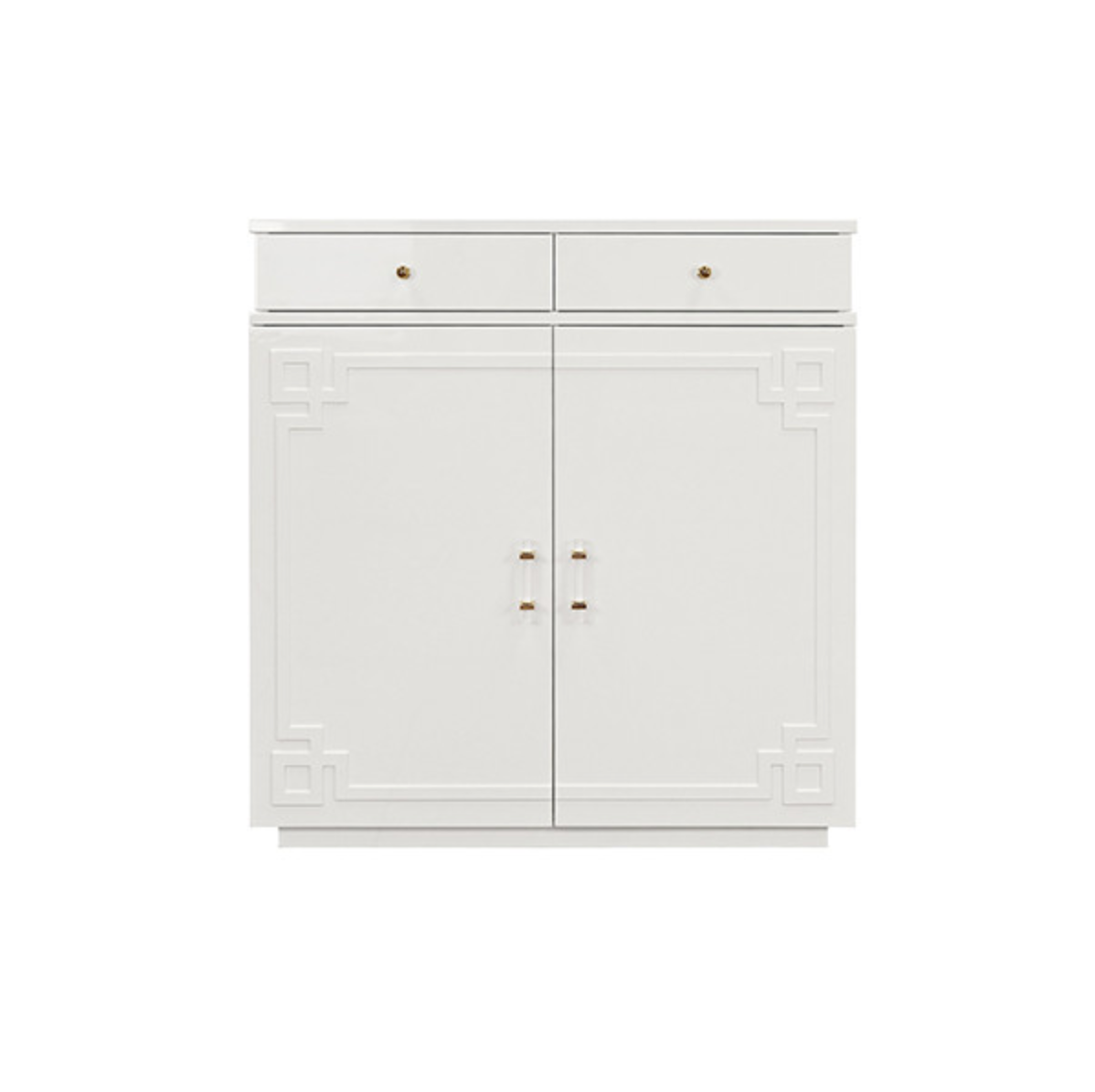 White 2-Drawer Cabinet