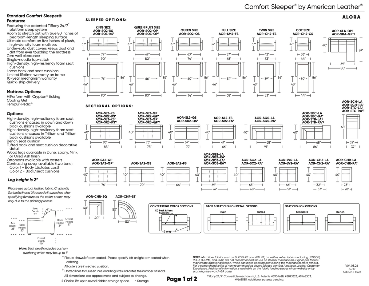 Alora Comfort Sleeper