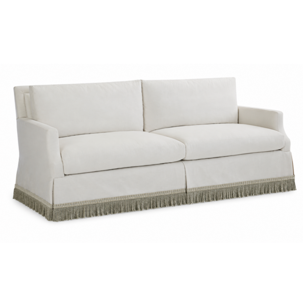 Extra Long Sofa with Royal Gray Bullion Trim