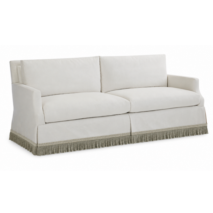 Extra Long Sofa with Royal Gray Bullion Trim