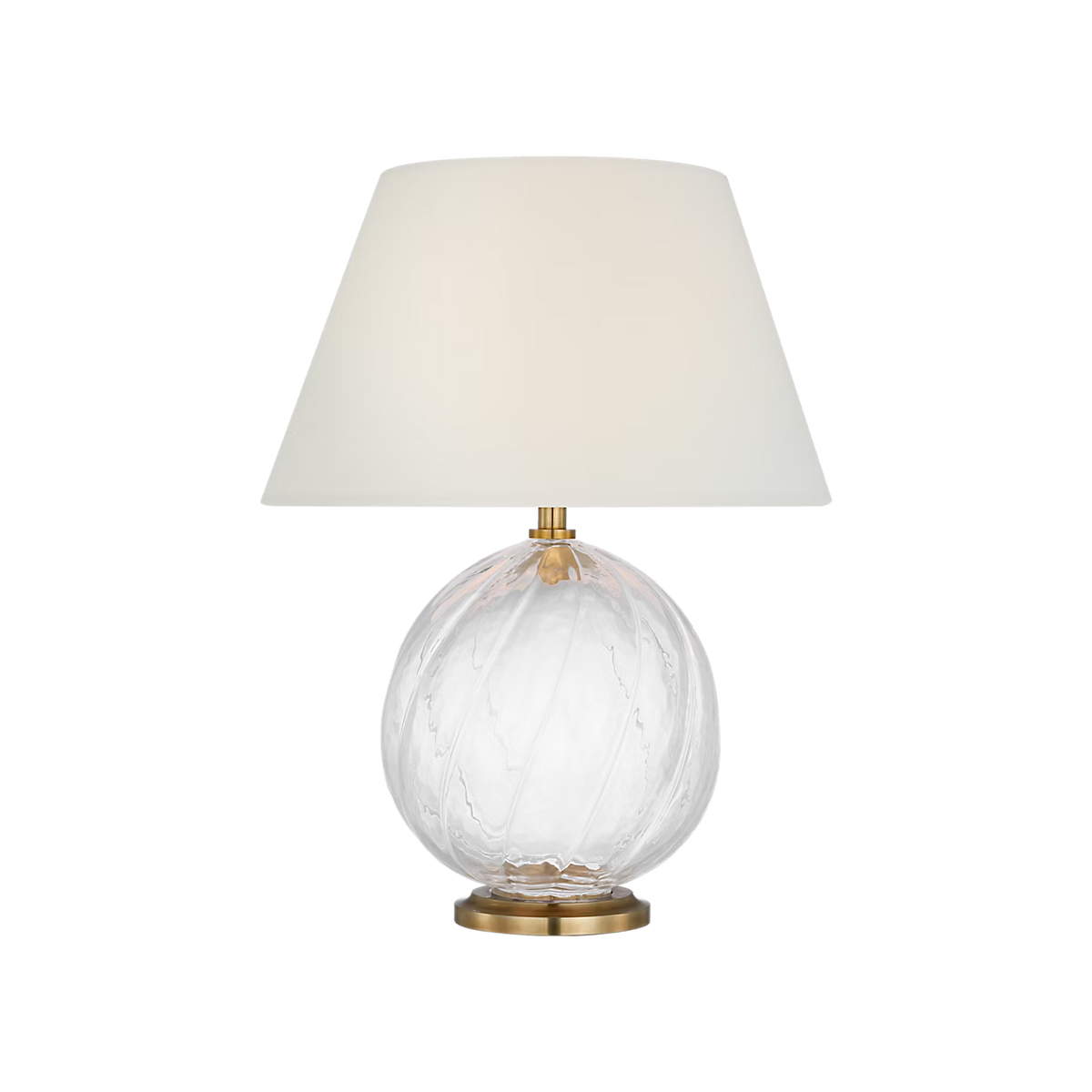 Talia 13" Clear Glass Cordless Accent Lamp