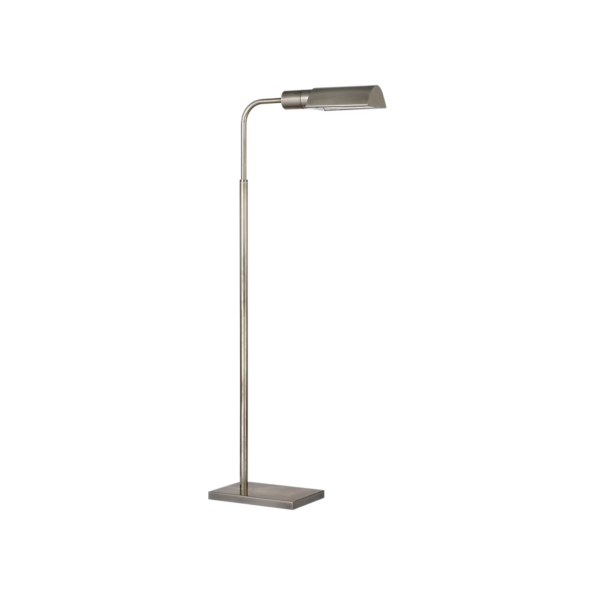 Studio Adjustable Antique Nickel Cordless Pharmacy Floor Lamp
