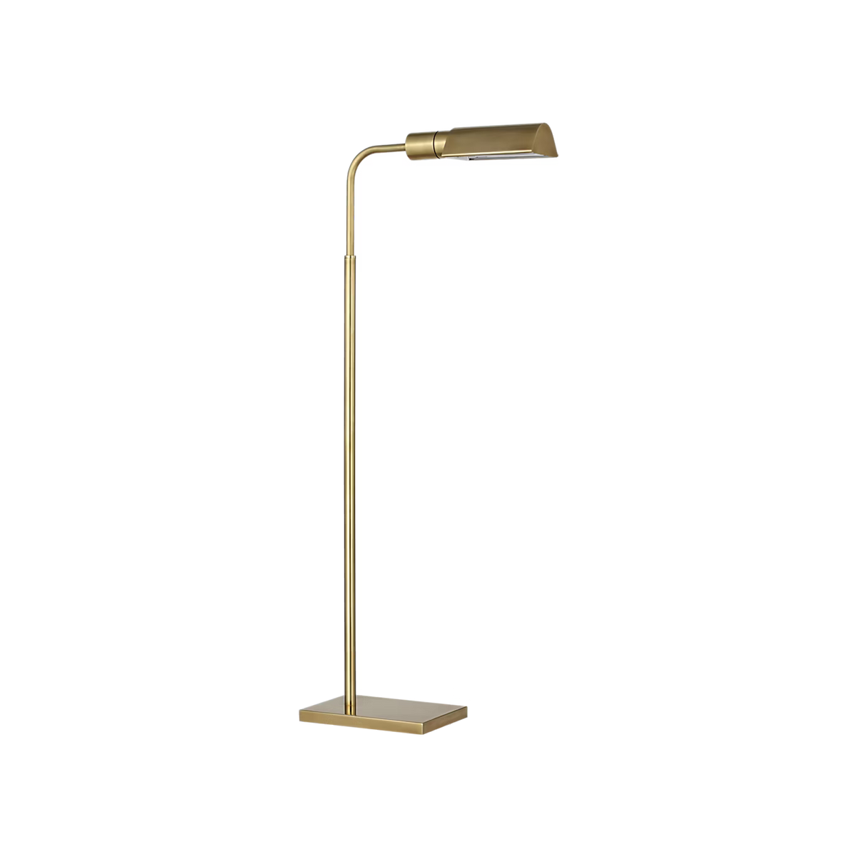 Studio Adjustable Hand Rubbed Antique Brass Cordless Pharmacy Floor Lamp