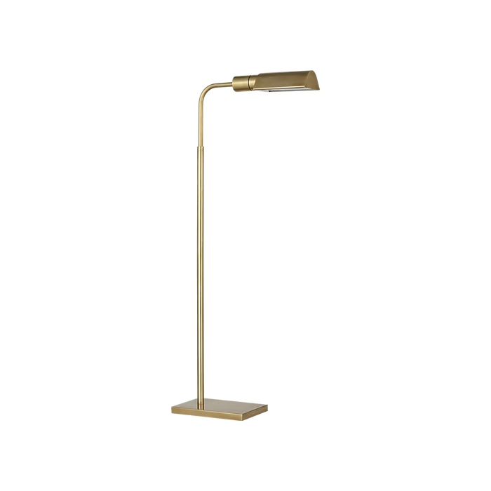 Studio Adjustable Hand Rubbed Antique Brass Cordless Pharmacy Floor Lamp