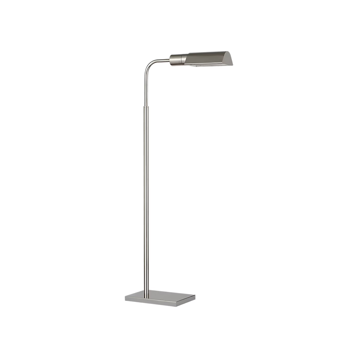 Studio Adjustable Polished Nickel Cordless Pharmacy Floor Lamp