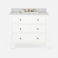 Jarin 36" Designer White Vanity