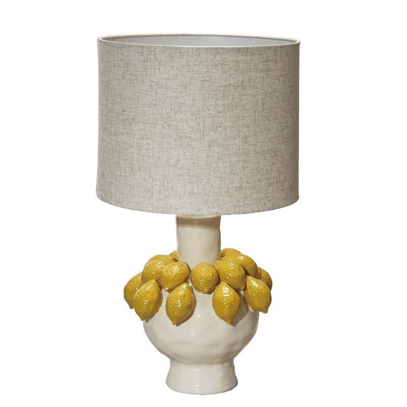 Lemons & Linen Table Lamp