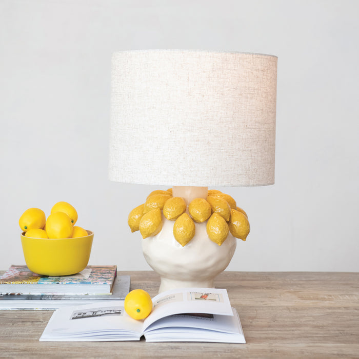 Lemons & Linen Table Lamp