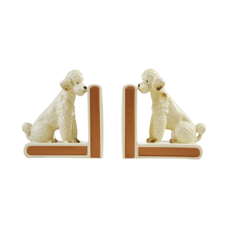 Poodle Shaped Bookends, Set of 2