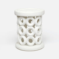 White Outdoor Stool