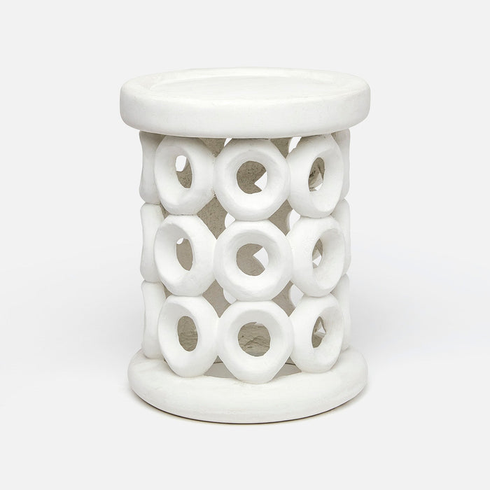 White Outdoor Stool