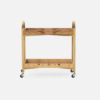 Burl Wood Bar Cart