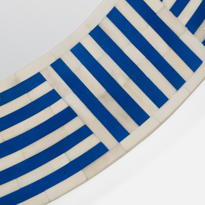 Navy Bone Mirror