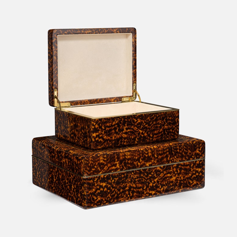 High-Gloss Faux Tortoise Box Set