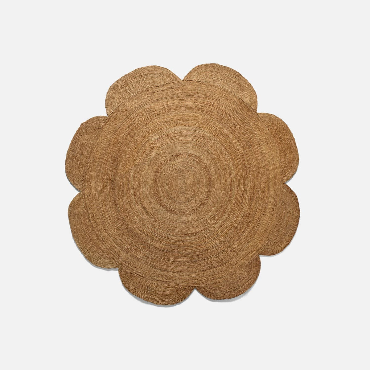Jute Flower Round Rug