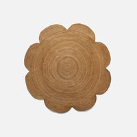 Jute Flower Round Rug