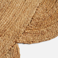 Jute Flower Round Rug