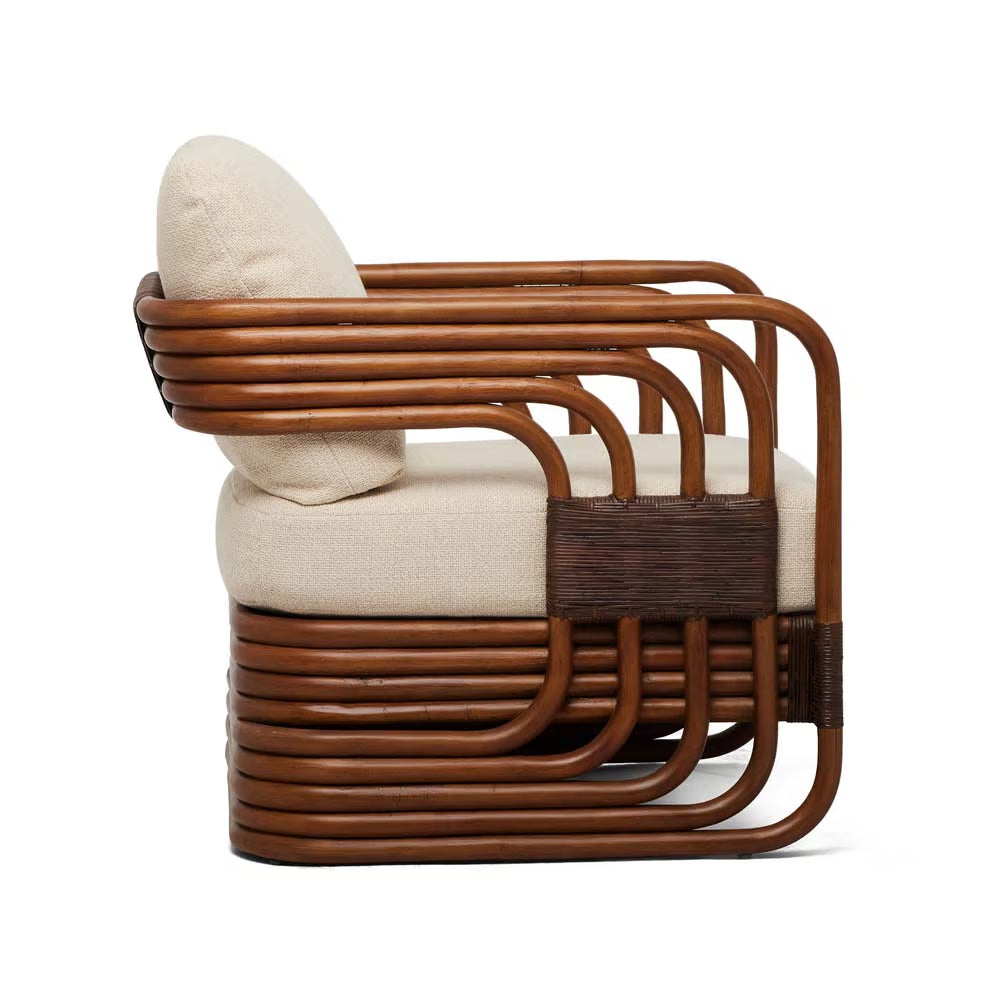 Orchid Lounge Chair - Antique brown