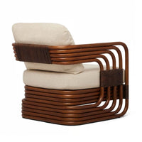 Orchid Lounge Chair - Antique brown