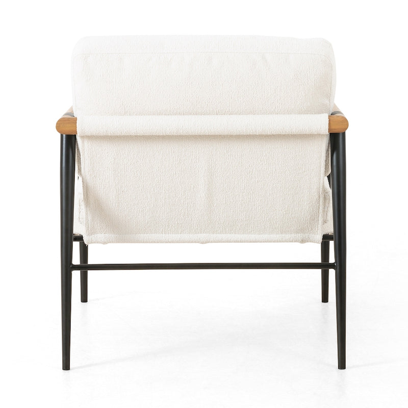 Performance Fabric Cream Lounge Chair