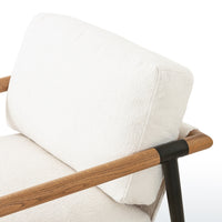 Performance Fabric Cream Lounge Chair