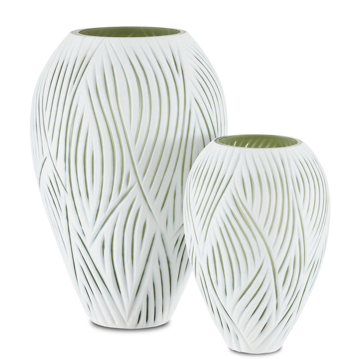 Patta Green Vase Set of 2