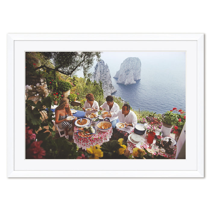 GETTY IMAGES "DINING AL FRESCO ON CAPRI," SLIM AARONS, AUGUST 1, 1980