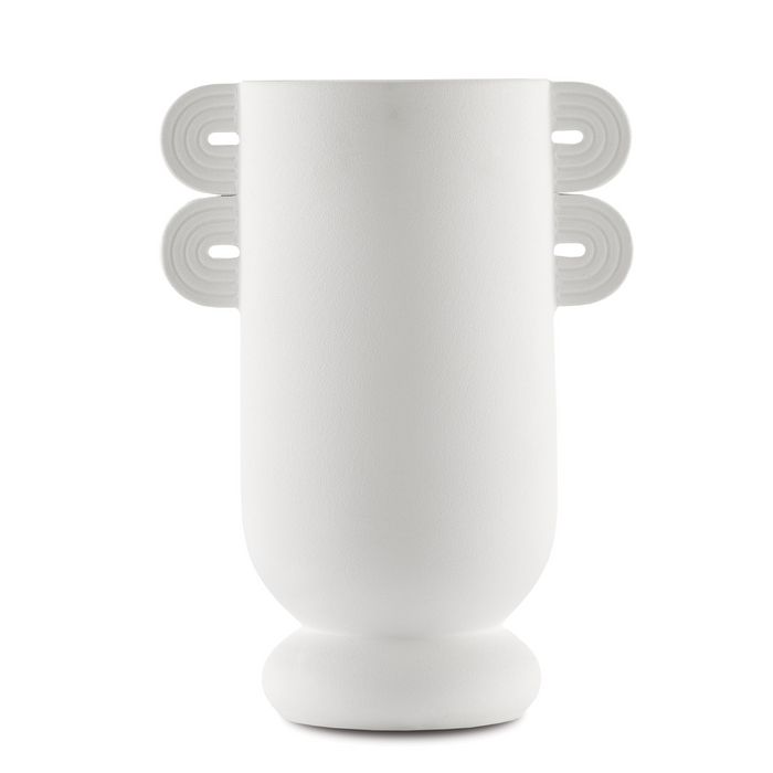 Happy 40 Straight White Vase