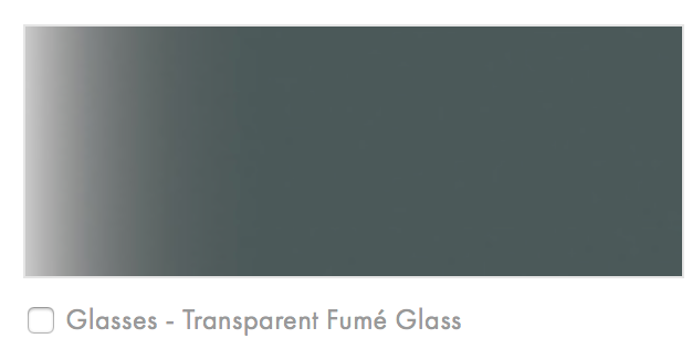 Still 85" L x 39" W Transparent Fume Glass Top