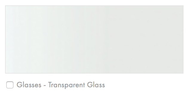 Still 85" L x 39" W Transparent Glass Top