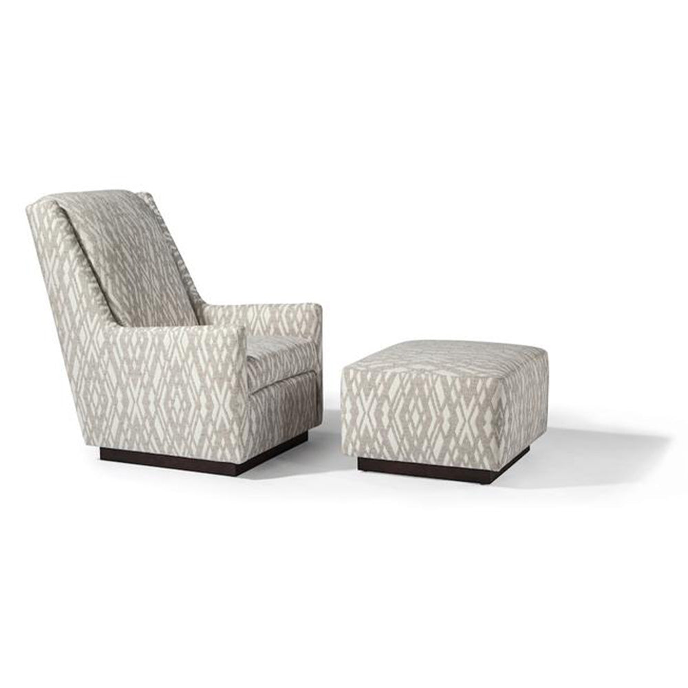 Clarence Swivel Lounge Chair and Ottoman