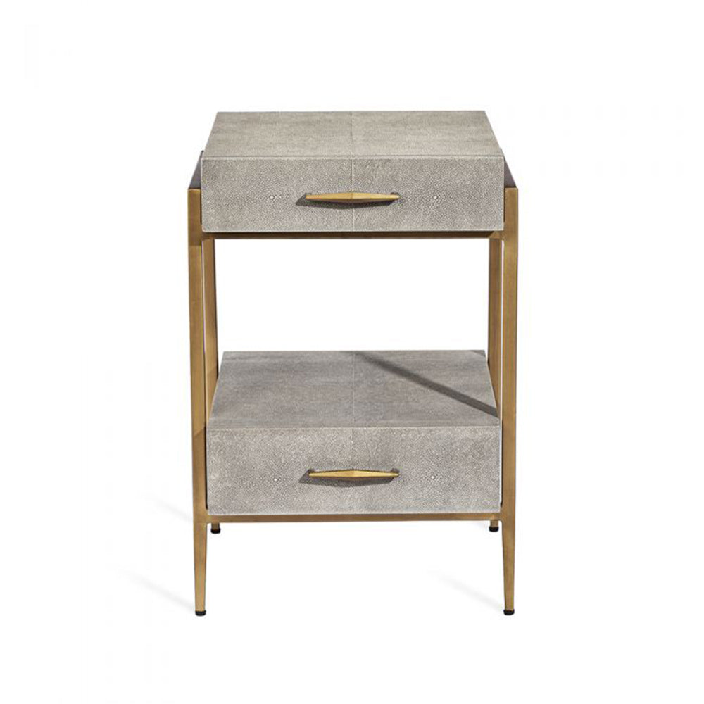 Morand Small Bedside Chest - Grey