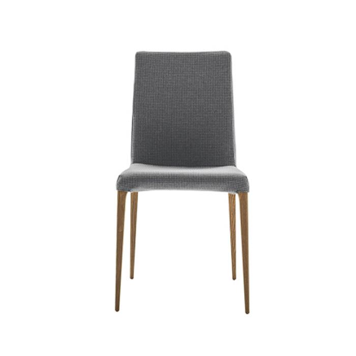 Aragona Dining Chair Gray Velvet